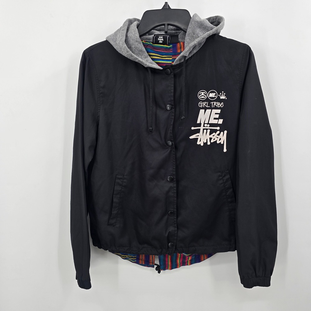 Stussy Inspired WomenxMelody Ehsani International Girl Tribe Hooded Jacket Small